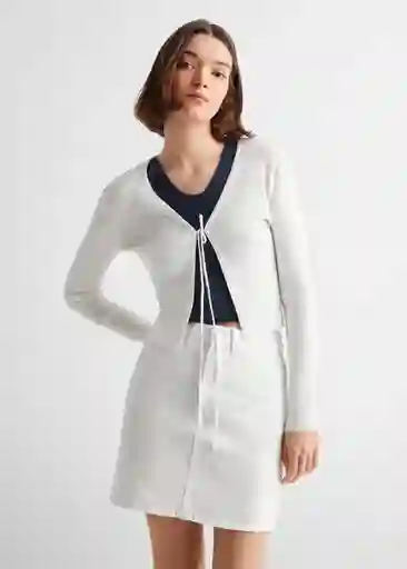 Falda Basic Offwhite Talla 20 Niñas Mango