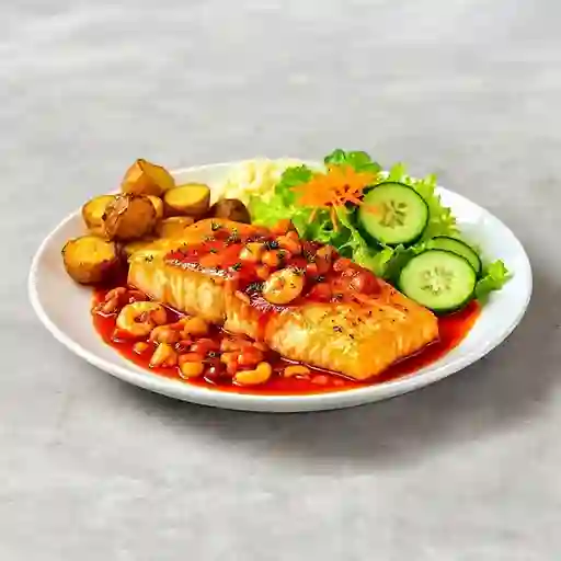 Salmón a la Marinera