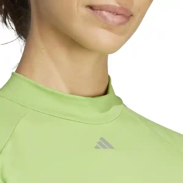 Adidas Camiseta Hiit Hr ls T Para Mujer Verde Talla L