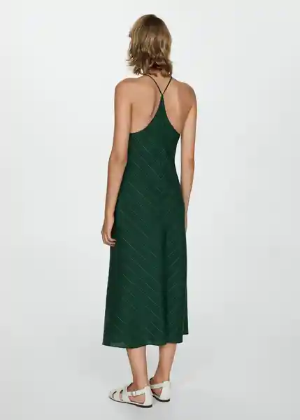 Vestido Gracie Verde Talla L Mujer Mango