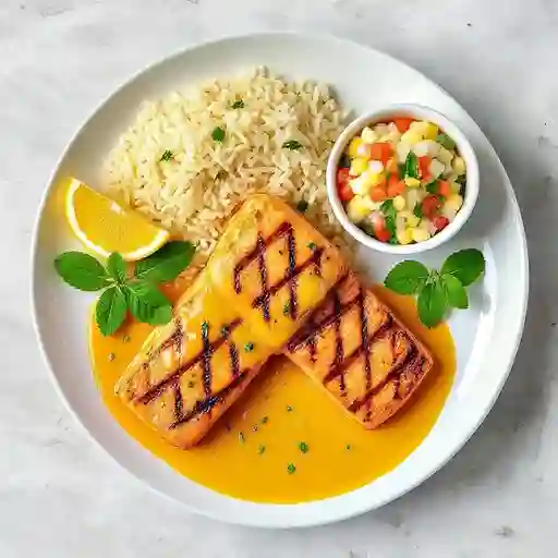 Salmon Con Mantequilla De Citricos