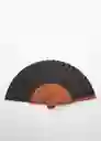 Abanico Stefan Negro Talla 99 Mujer Mango