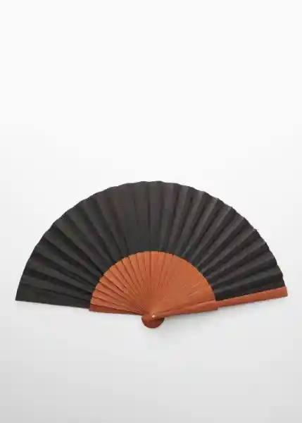 Abanico Stefan Negro Talla 99 Mujer Mango
