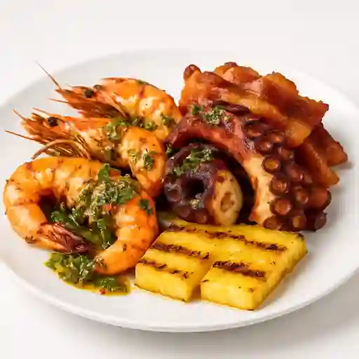 Parrillado Langostino y Pulpo