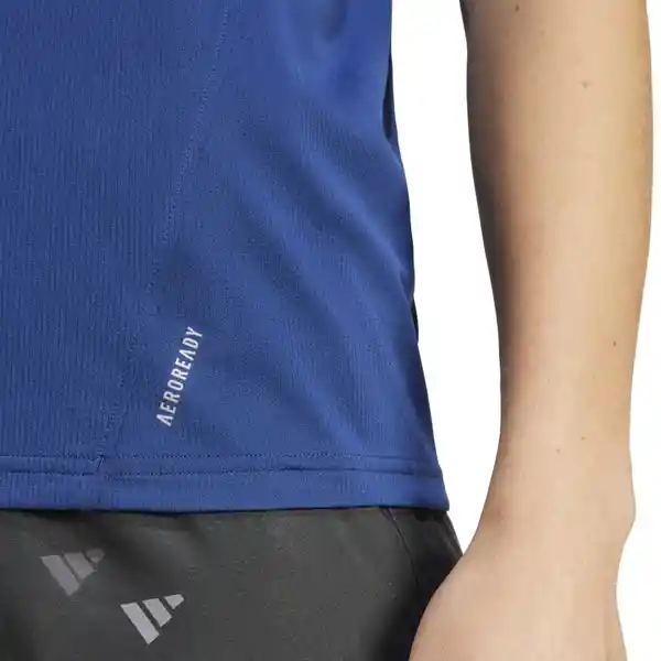 Adidas Camiseta Run It Tank Para Mujer Azul Talla L