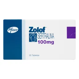 Zolof Pfizer 100 Mg 30 Tabletas