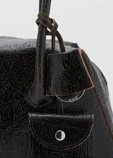 Bolso P Kali Negro Talla 99 Mujer Mango