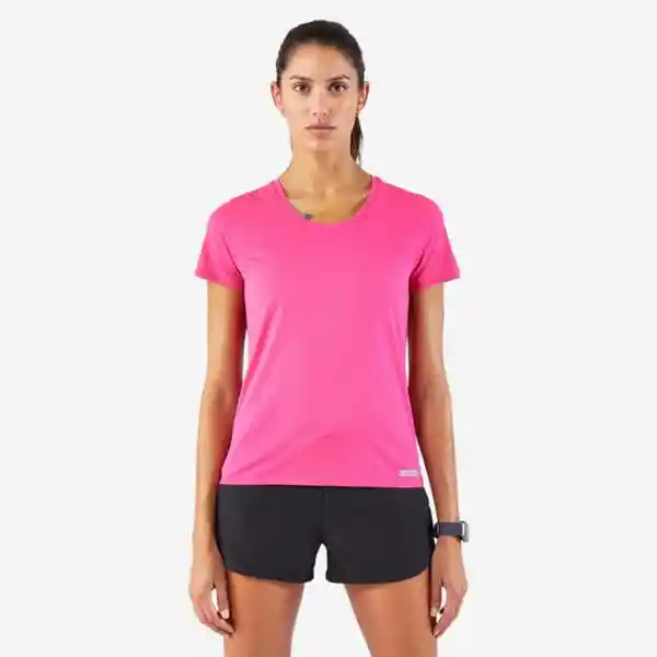 Kalenji Camiseta Running 100 Transpirable Mujer Fucsia Talla L