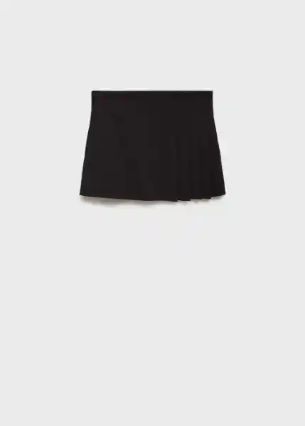 Falda Jana Negro Talla M Mujer Mango
