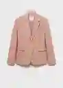 Blazer Americana Borevi Rosa Pastel Talla 38 Mujer Mango