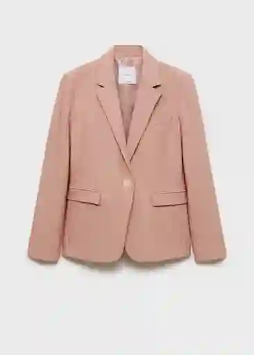 Blazer Americana Borevi Rosa Pastel Talla 38 Mujer Mango