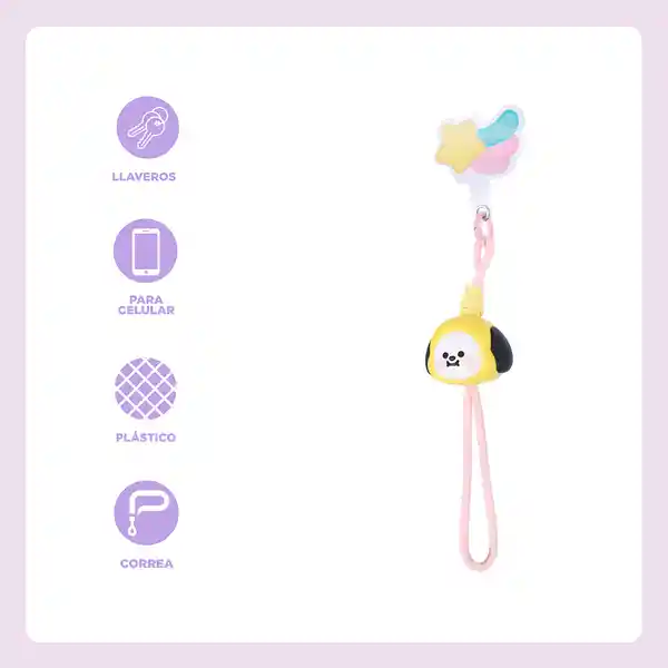 Llavero Para Teléfono Baby Chimmy Bt21 Miniso