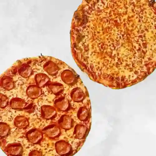 Combo pizza queso + pizza pepperoni