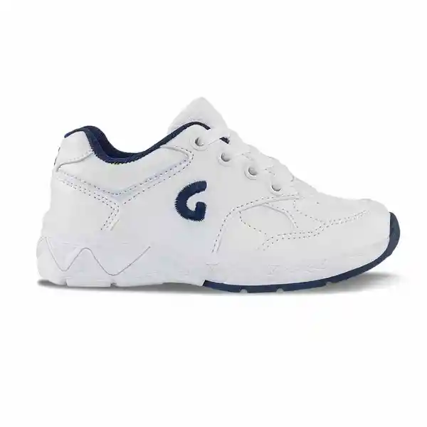 Los Gomosos Tenis Gomyschool New Unisex Blanco y Azul Talla 28