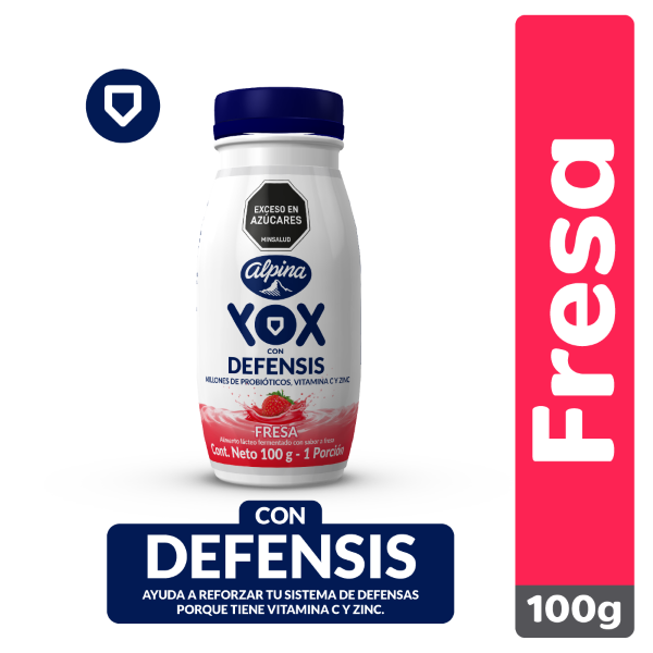 Alpina Bebida Láctea Yox Fresa 95 mL