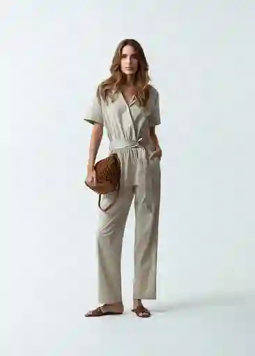 Enterizo Lucy Gris Niebla Claro Talla M Mujer 561G360 Naf Naf