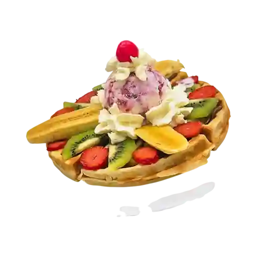 Waffle Gratis Bola Helado