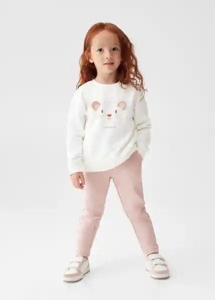 Sudadera Heart Off White Talla 69 Niña Mango