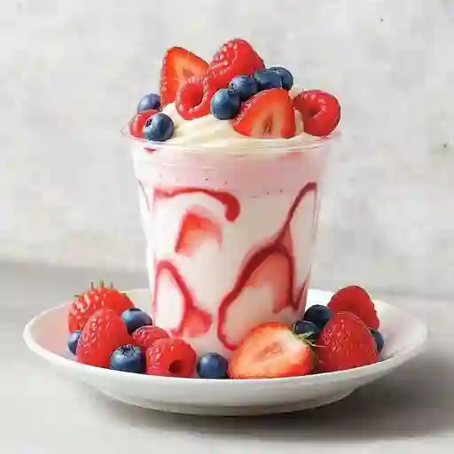 Lacream con frutos rojos