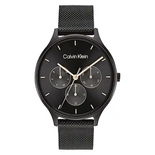 Reloj Timeless Para Mujer Color Negro 25200105 Calvin Klein