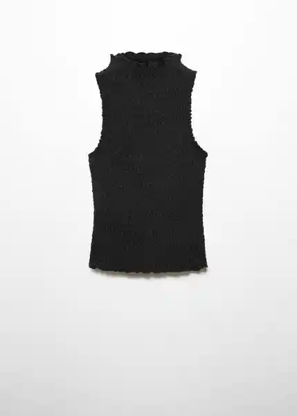 Top Acai Negro Talla XS Mujer Mango