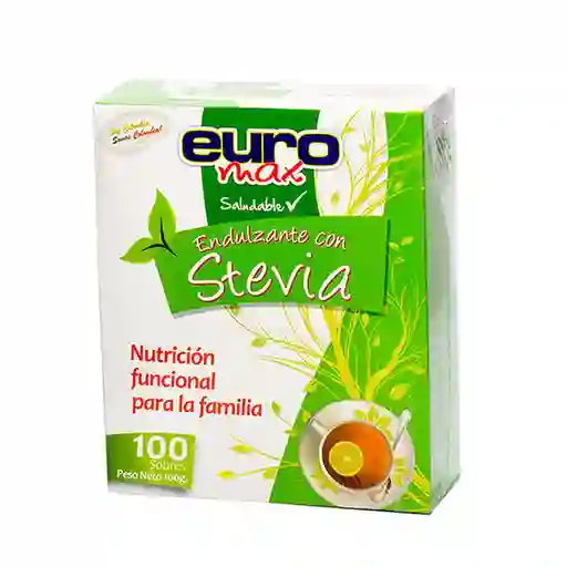 Stevia Euromax Caja X 100 Sobres