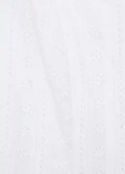 Vestido Pleats Blanco Talla S Mujer Mango