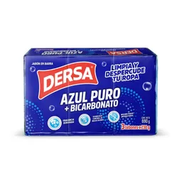 Dersa Jabón Barra Azul Puro + Bicarbonato