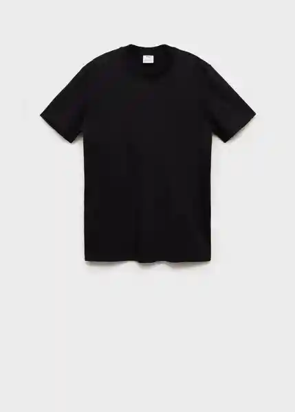 Camiseta Cherlo Negro Talla S Hombre Mango