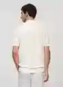 Polo Buho Offwhite Talla XL Hombre Mango