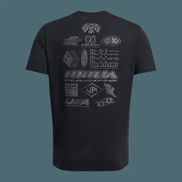 Under Armour Camiseta Run Everywhere Wreath Ss Hombre Negro LG