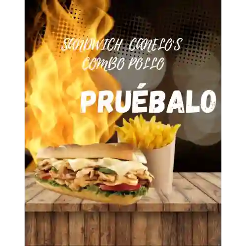 Sandwich Canelos Combo Pollo