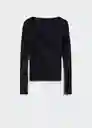 Saco Jersey Risu Negro Talla XS Mujer Mango