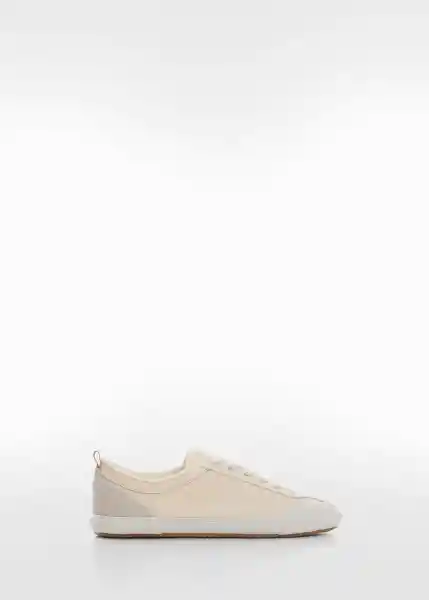 Zapatillas Bolu Beige Talla 38 Mujer Mango