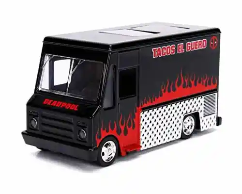 Jada Juguete Coleccionable Deadpool Taco Truck Negro