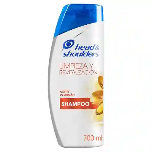 Shampoo Head Shoulders Limpieza y Revitalizacion Aceite de Argan Shampoo Control Caspa Champu Head and Shoulders 700 ml