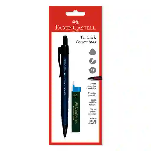 Faber-Castell Portamina Tri Click 0.7 + Minas