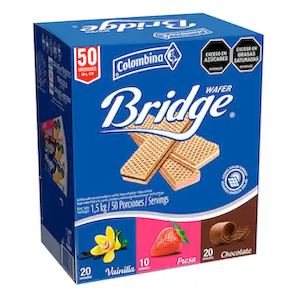 Bridge Galletas Wafer Sabores Variados 