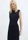 Vestido Paloma Marino Talla XL Mujer Mango