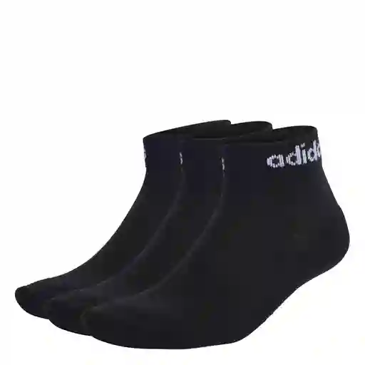 Adidas Medias Ankle Para Hombre Negro Talla L Ic1303