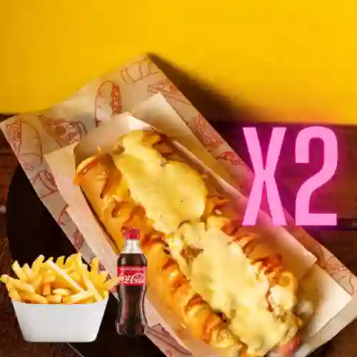 Combo X2 Perros Gratinados