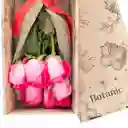 Caja 12 Rosas Rosadas