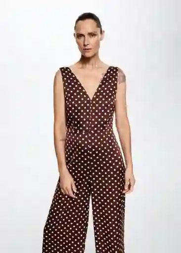 Mono Lola Marron Talla L Mujer Mango