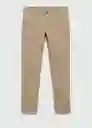 Pantalón Barna Beige Talla 38 Hombre Mango