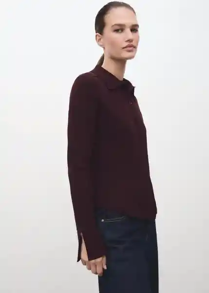 Cárdigan Albert Vino Talla S Mujer Mango