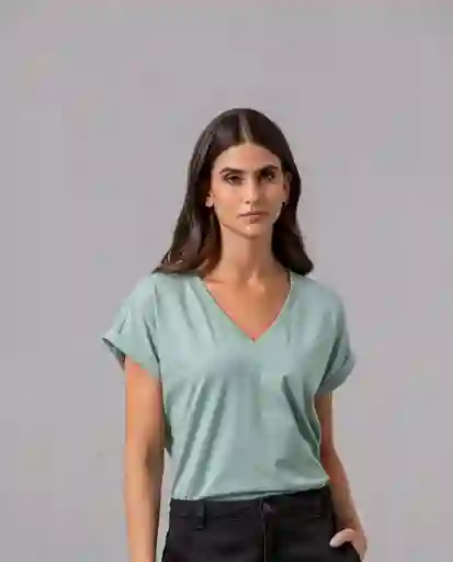 Camiseta Mujer Verde S 209F100_VER155706 Rifle