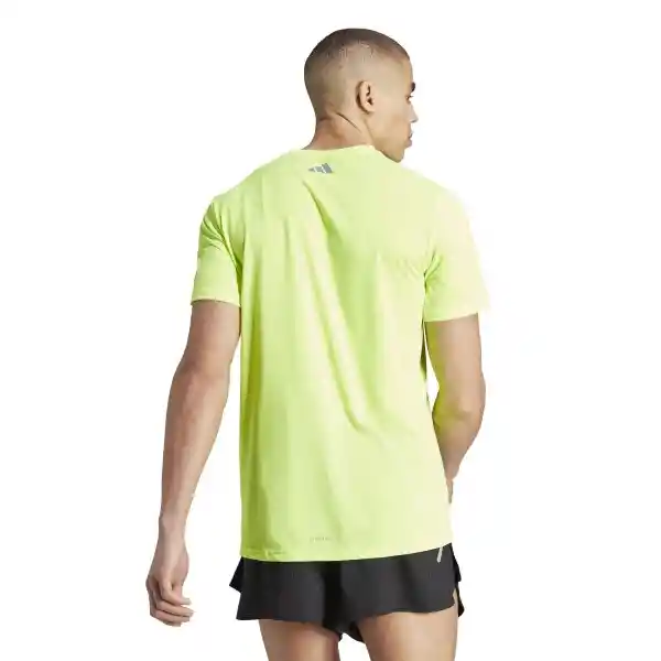 Adidas Camiseta Run it Bos Tee Para Hombre Verde Talla L