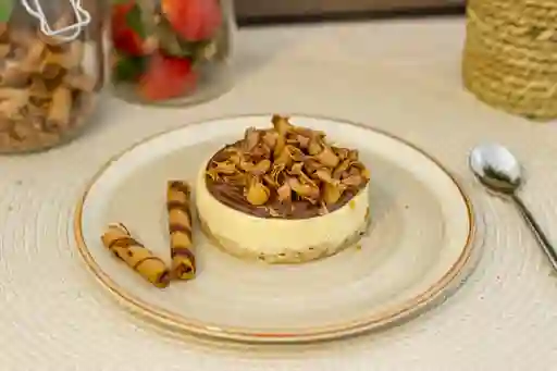 Cheesecake crema avellanas y barquillo