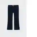 Pantalón Higo Navy Talla 07 Niñas Mango