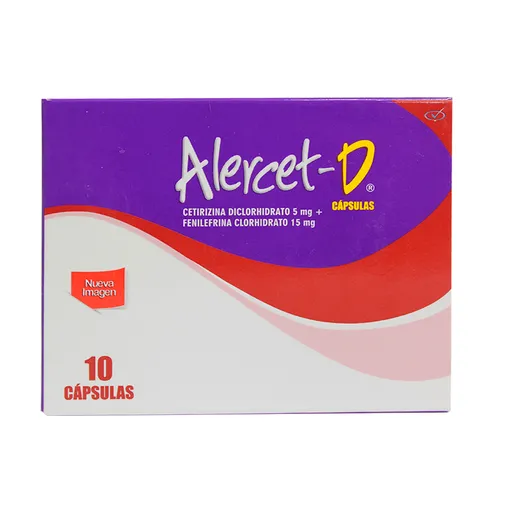 Alercet - D Cetirizina (5 mg) + Fenilefrina (15 mg)